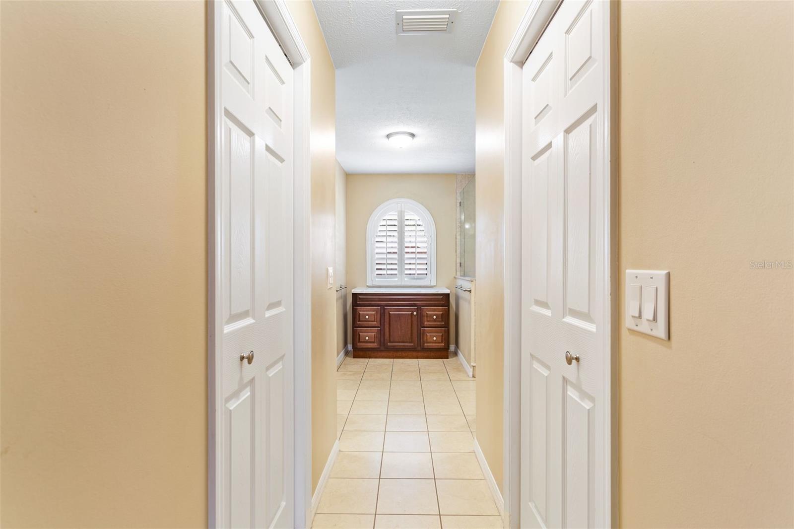 En-suite Bath with dual closets