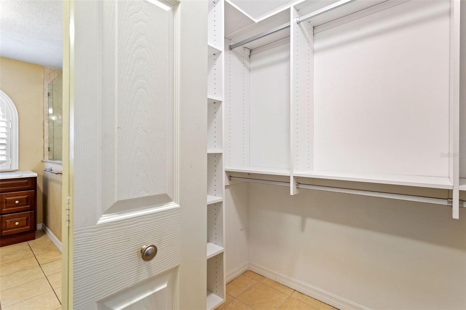 California Closet system in 2nd closet/ Master Bdrm