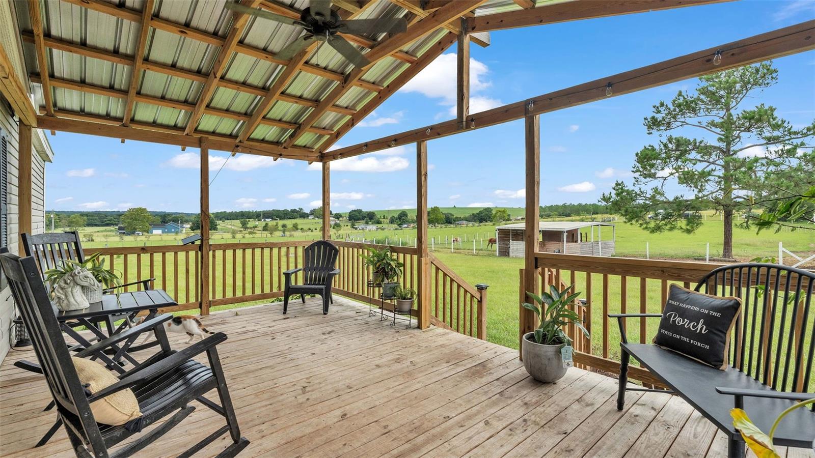 perfect view of the sunsets right from your front porch