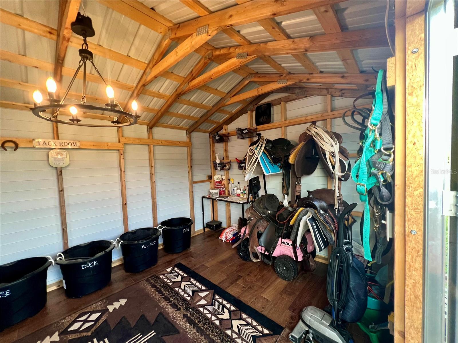 inside tack room