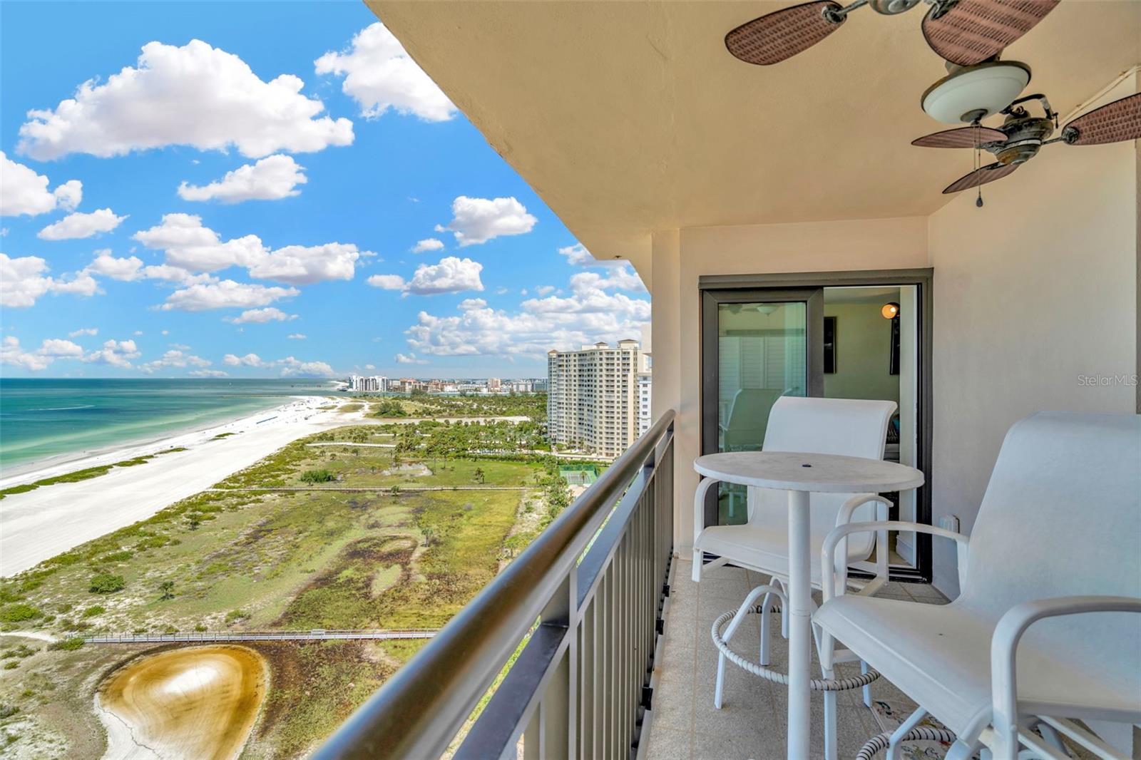 Clearwater Beach and Clearwater Pass in view