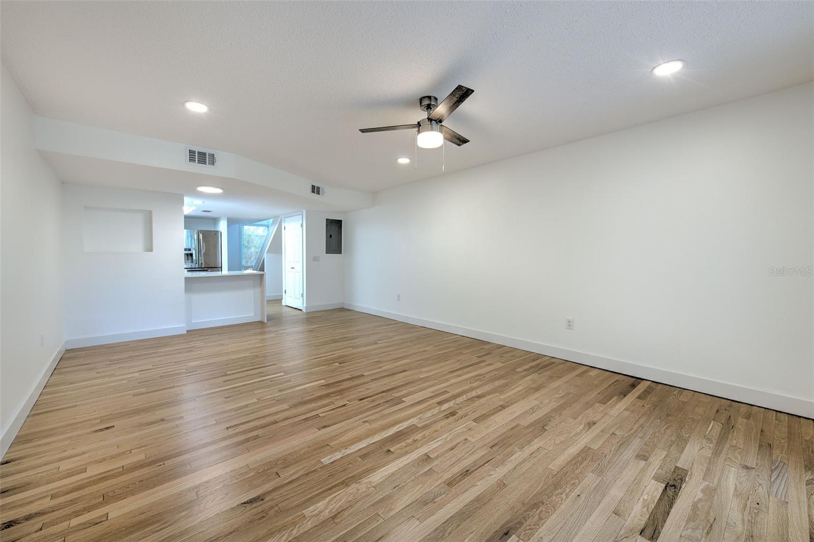 Dining room and living room