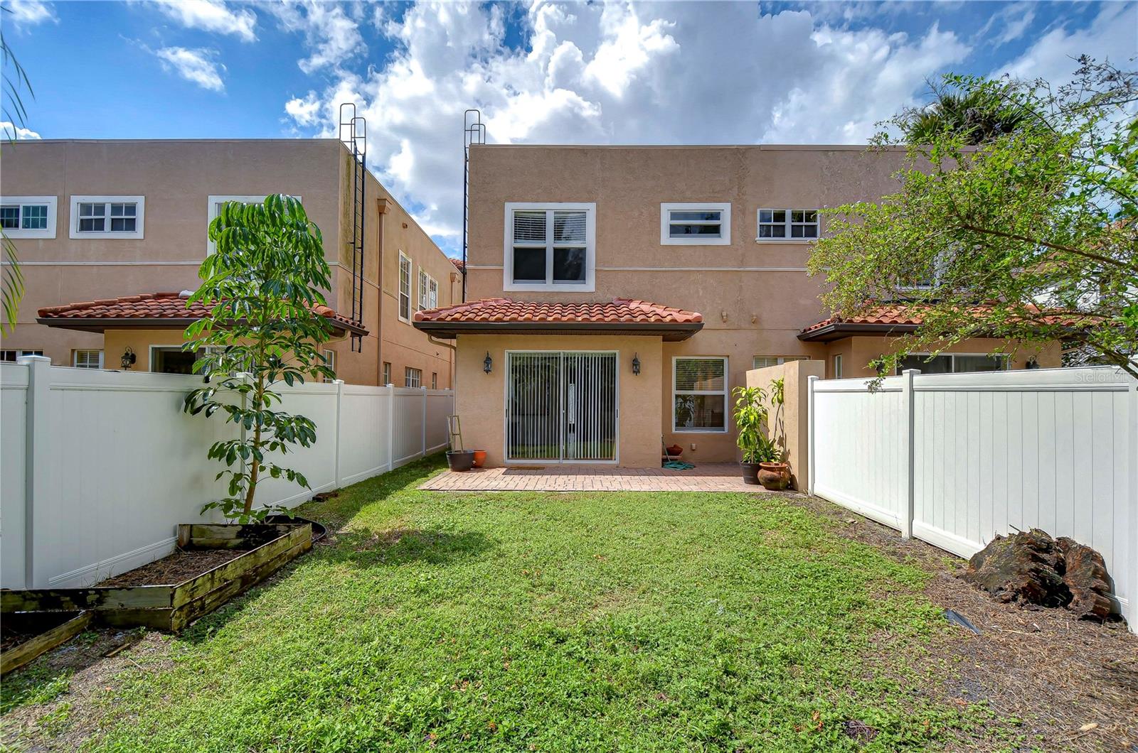 Fenced yard offers so much privacy!