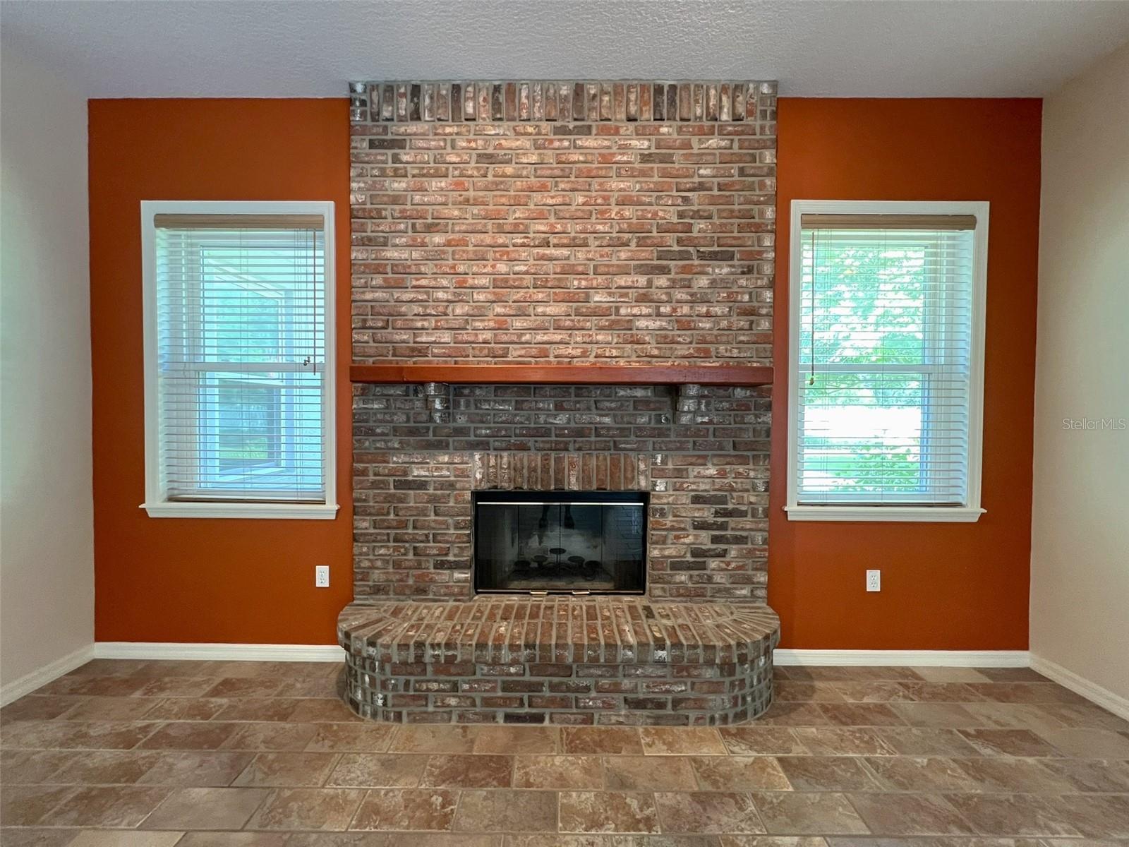 family room fireplace - ready for Santa?