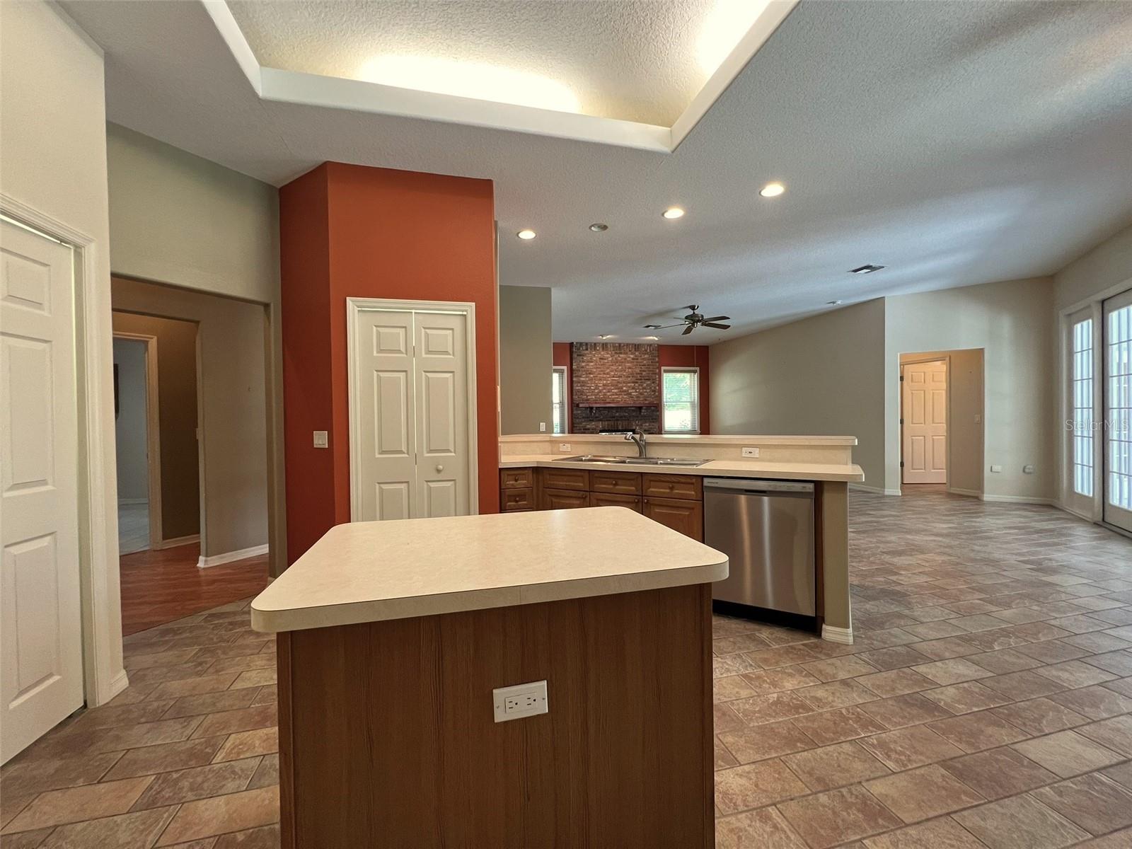 kitchen - notice two pantries