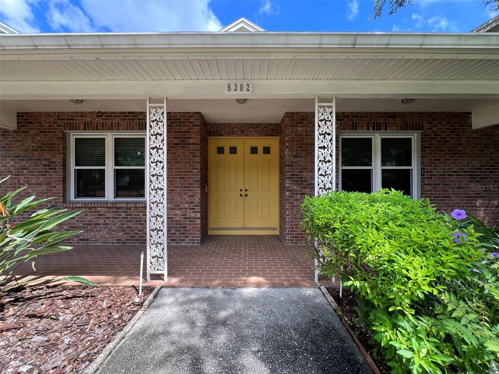 double front door entry