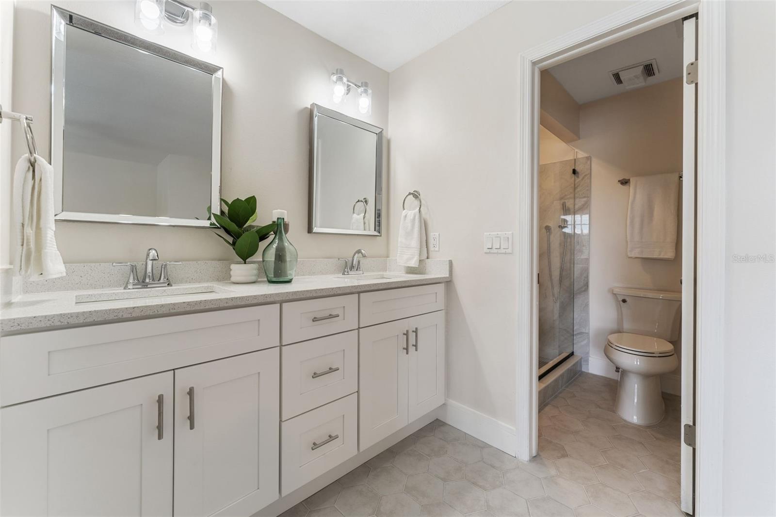 Primary Bathroom Vanity area