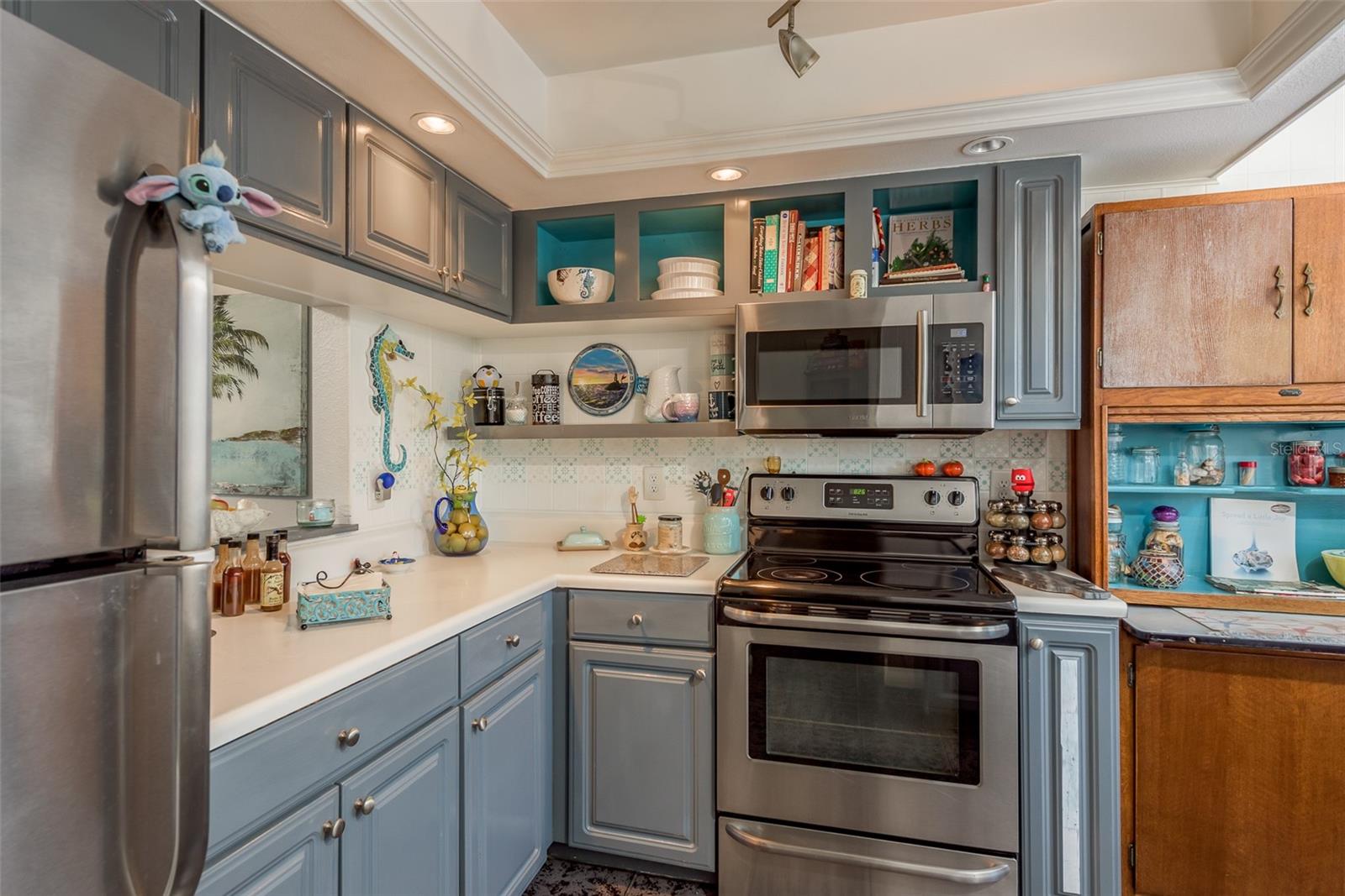 Remodeled kitchen.