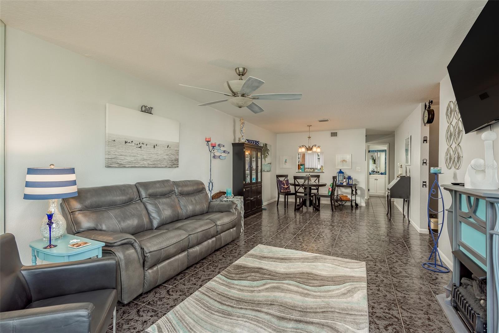 tile floors throughout the home