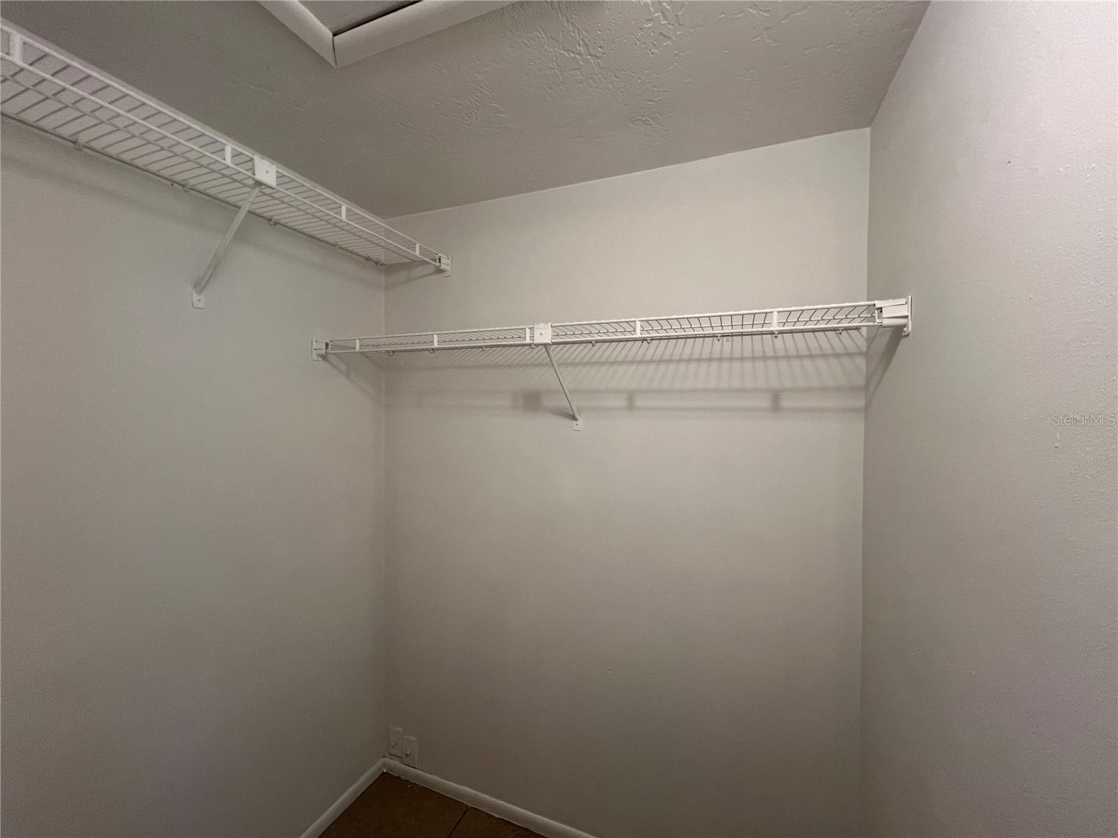 Primary walk in closet