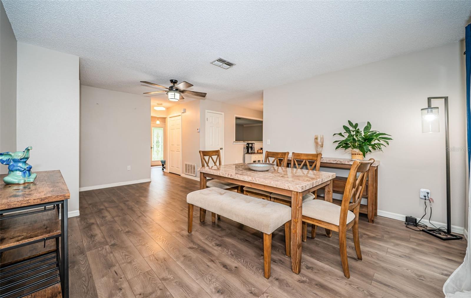 FAMILY ROOM BEING USED AS DINING ROOM