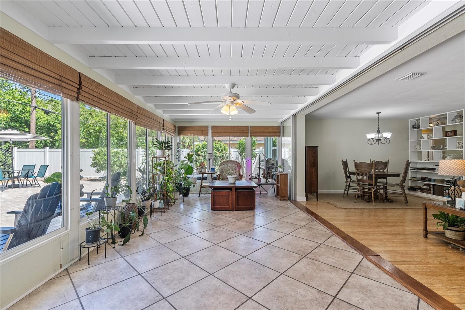 Alternate view of bonus room with dining room to the right