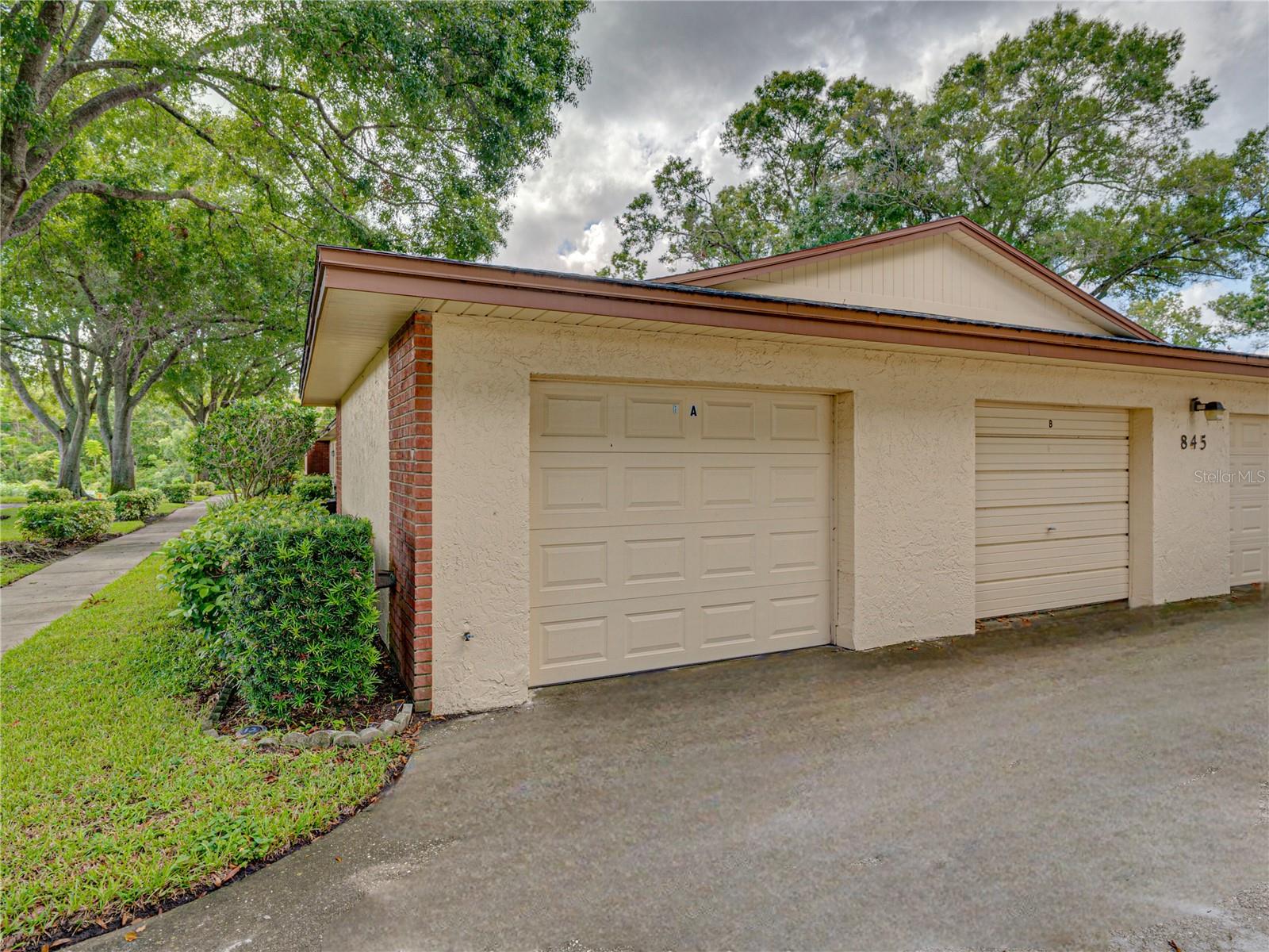 Oversized garage located on the end and just steps away from villa entrance~