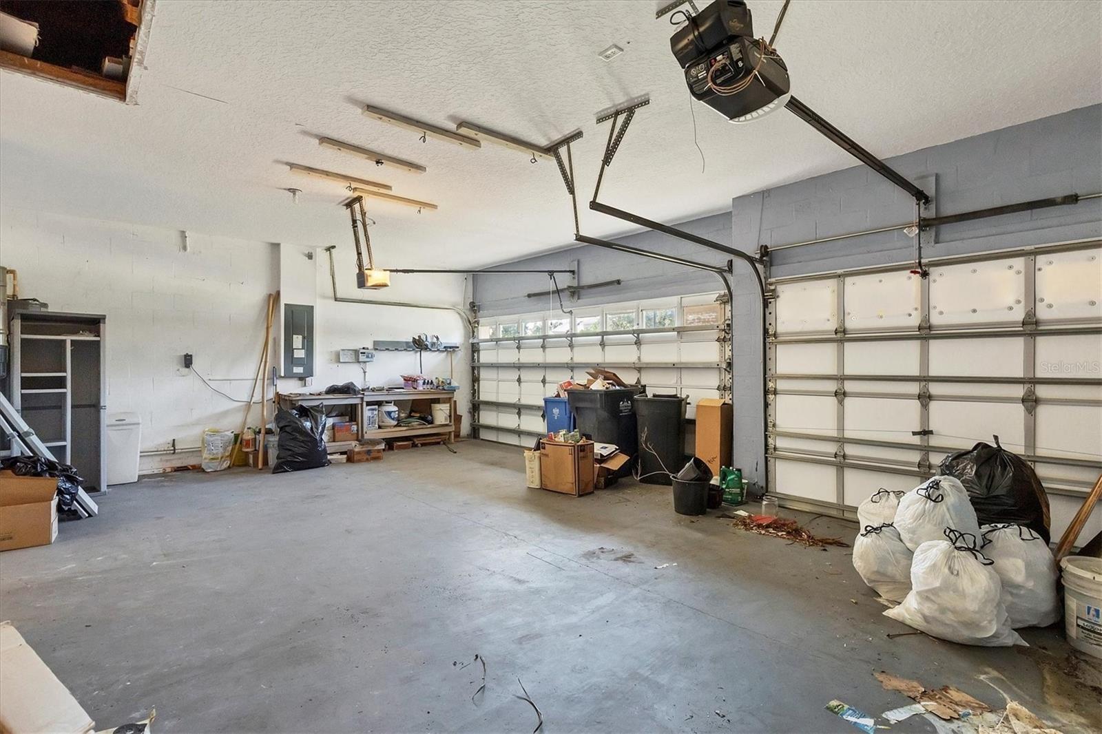 Garage....room for Cars, Golf Cart and Snow Blower