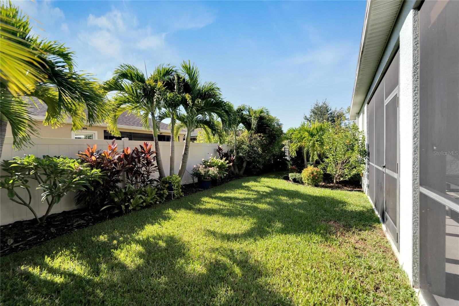 Full fenced backyard for privacy