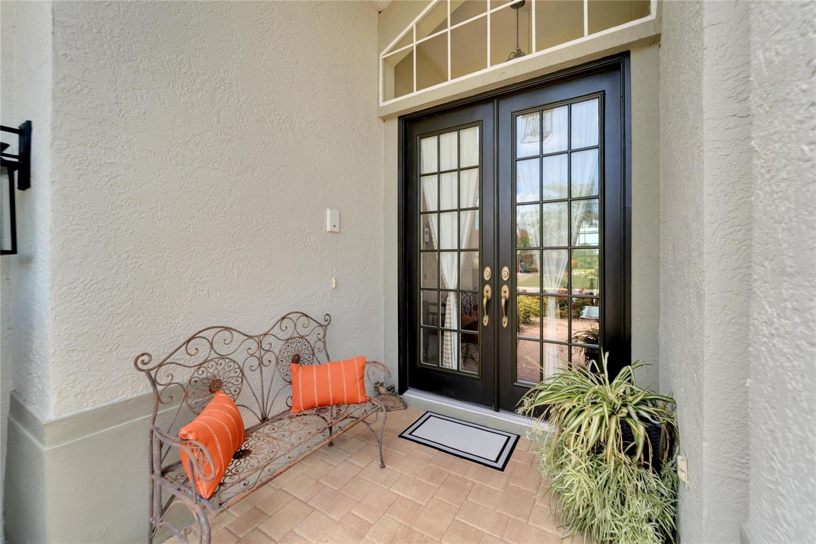 Front Entry Double Glass Doors