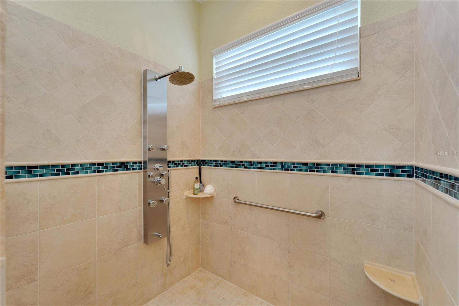 Upgraded Walk-in Shower