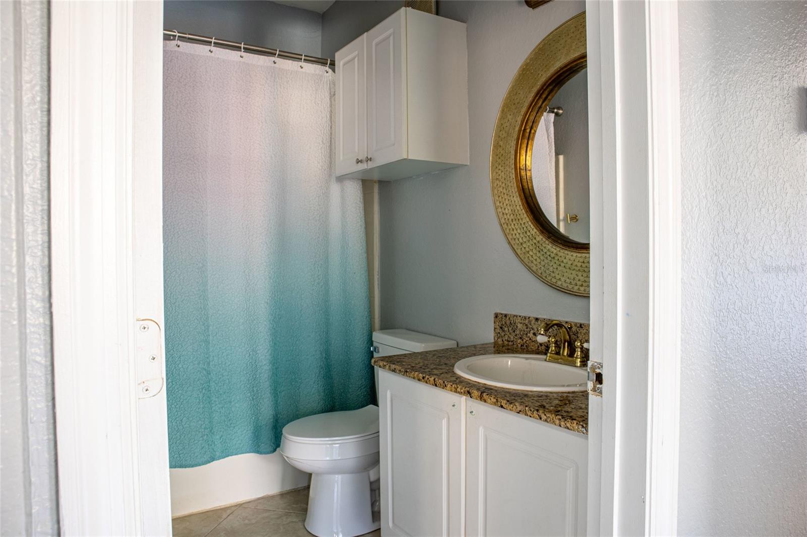 Guest Bathroom- granite countertops