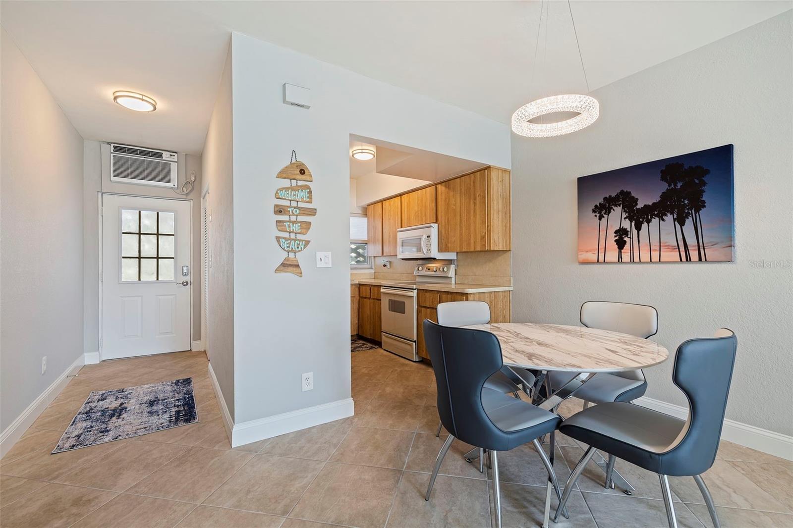 Entry, Dining Area, and Kitchen