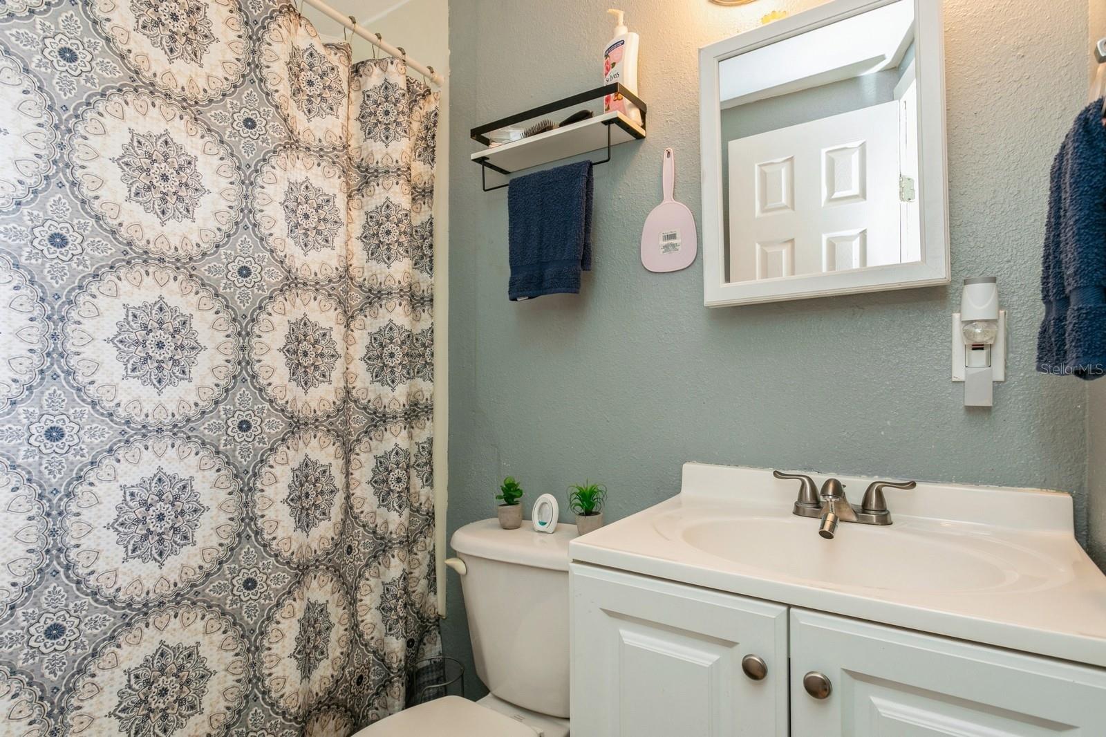 Bathroom in front of house