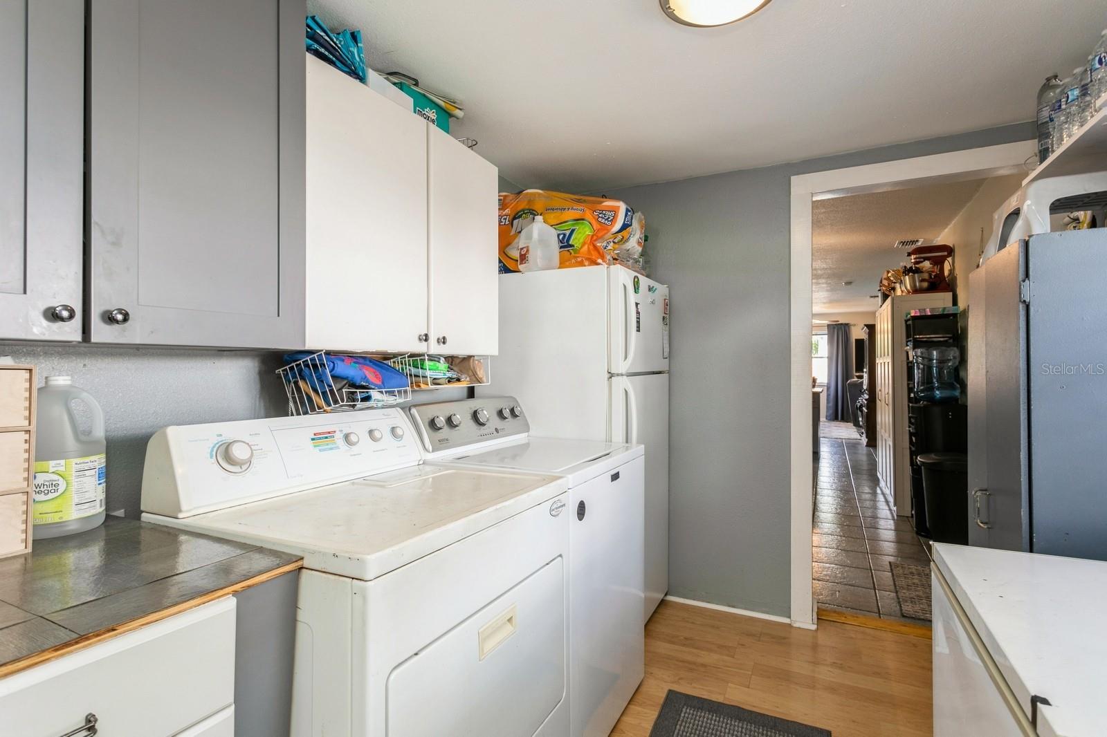 Laundry room unites front and back of house