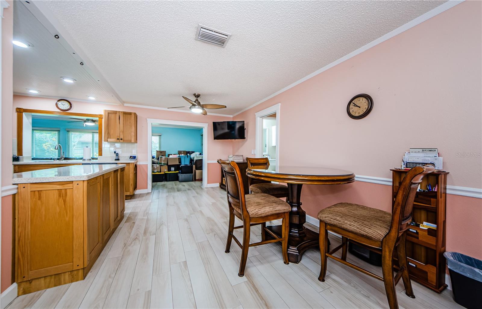 Dining in kitchen area