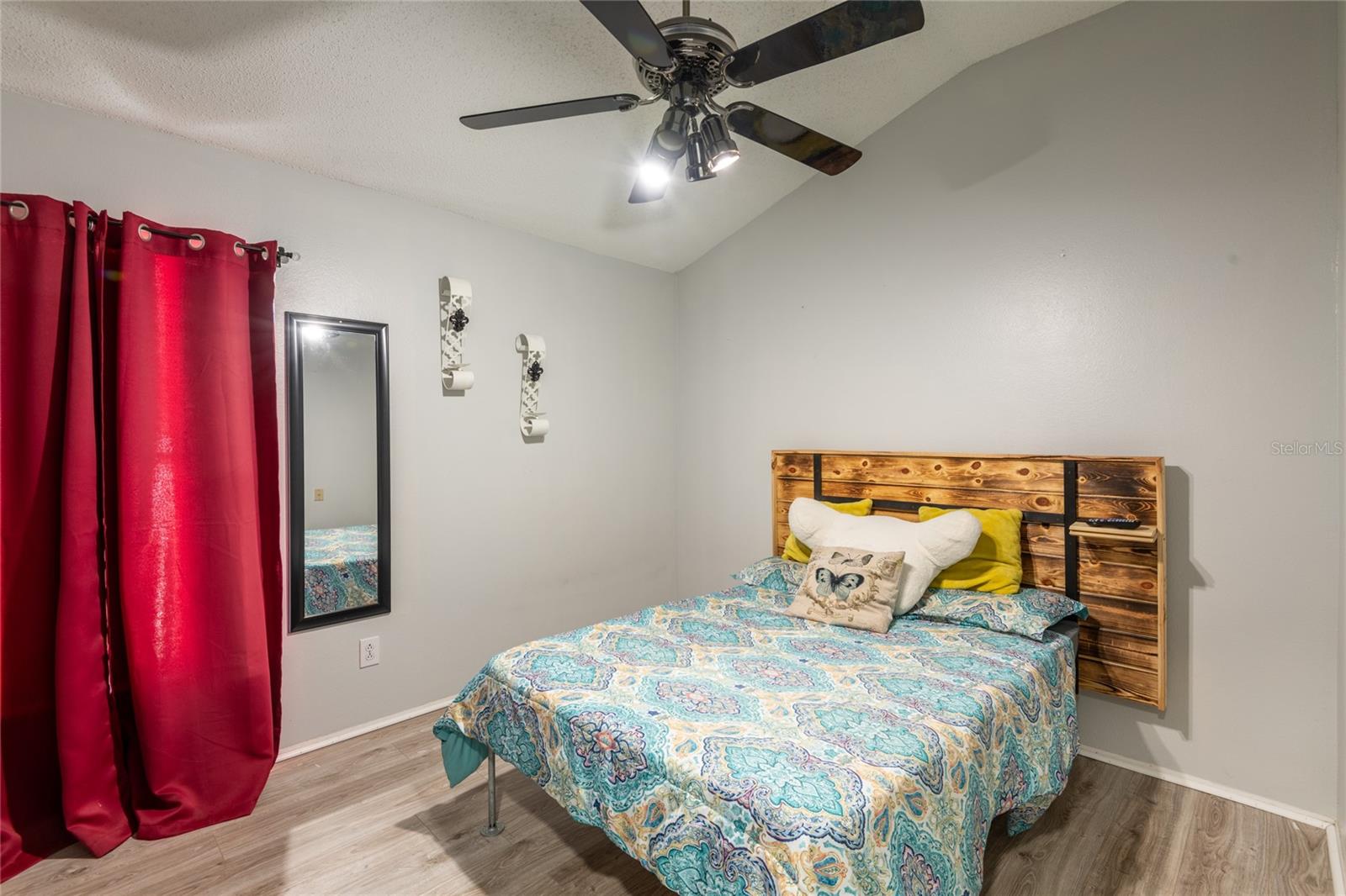 3rd bedroom. Vaulted ceiling.