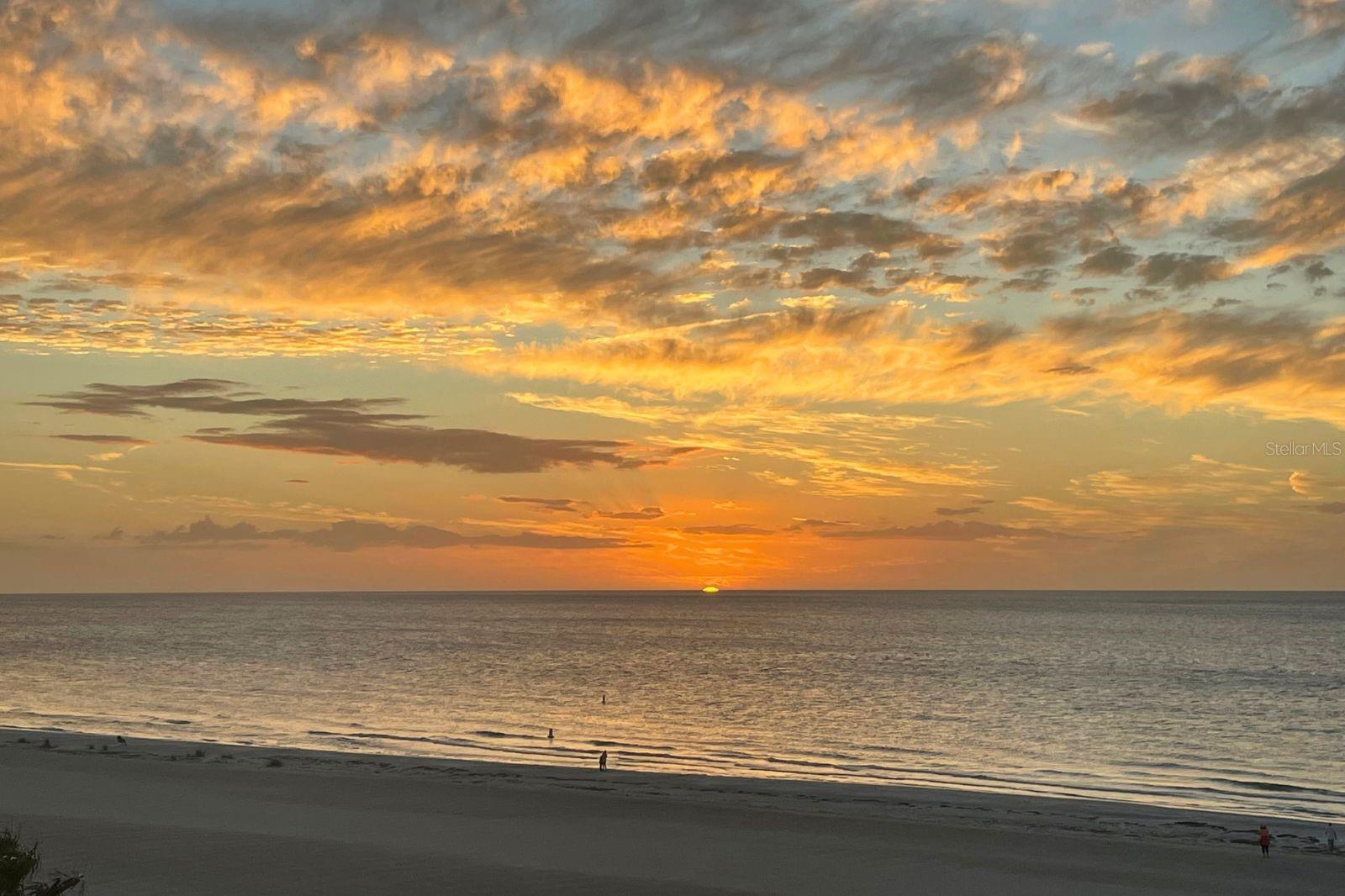 Sunset view from the balcony