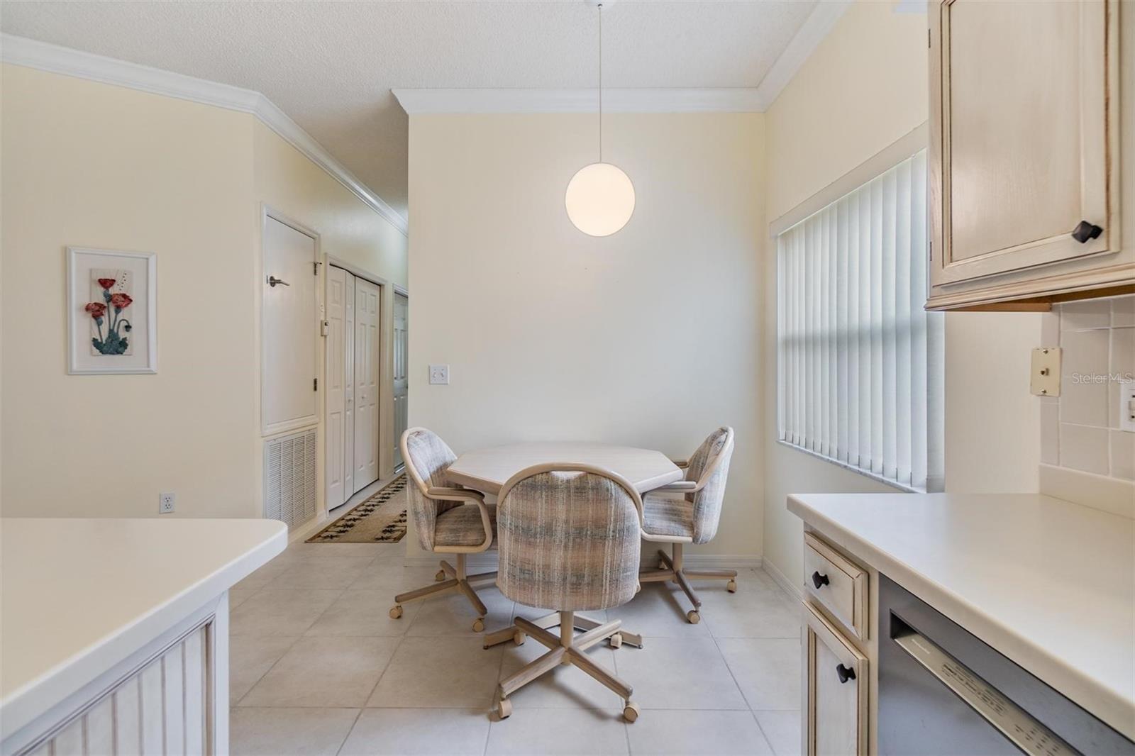 Breakfast nook in Kitchen.