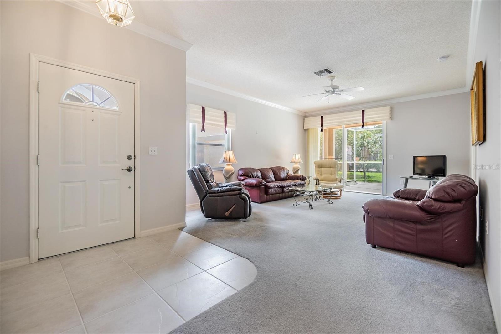 Entry door. Formal Living Room.