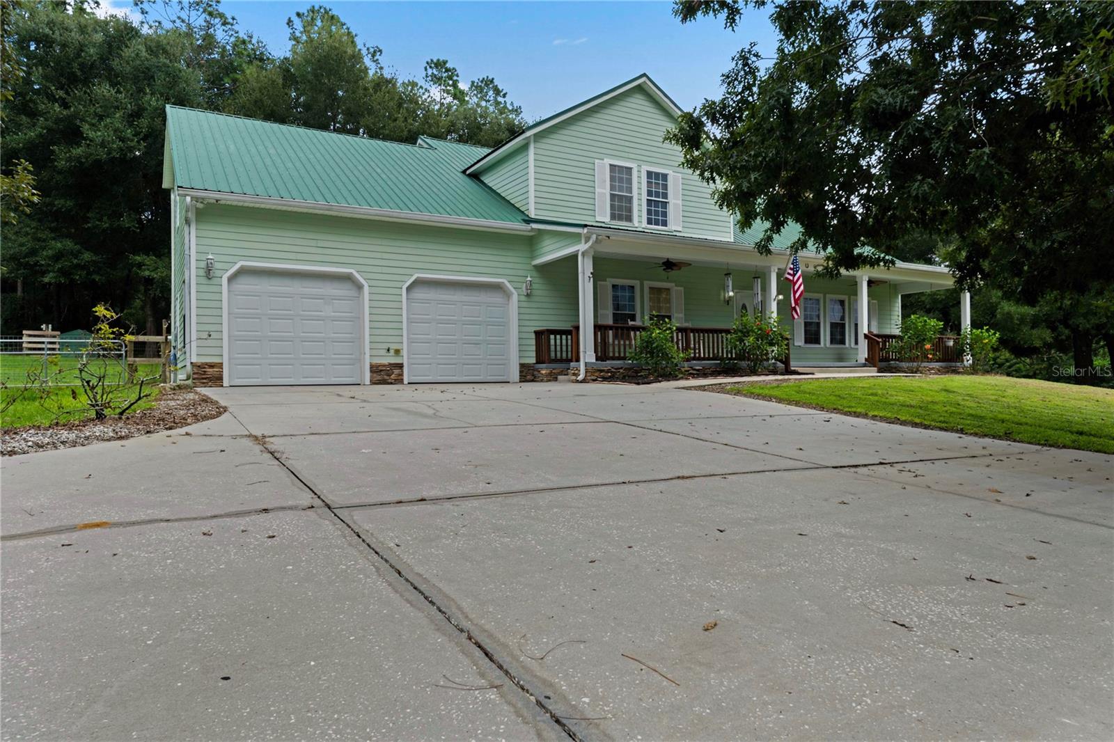 2 car attached garage