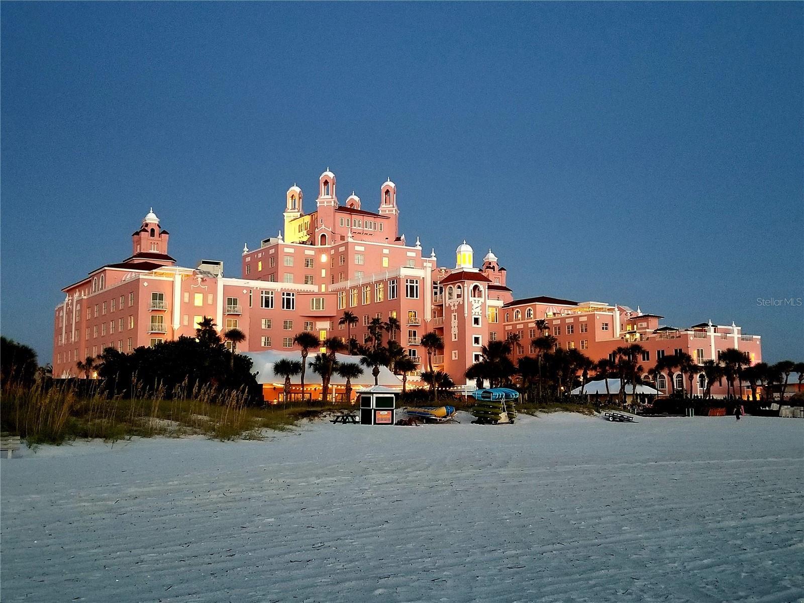 Historic Don Cesar Hotel on St Pete Beach.