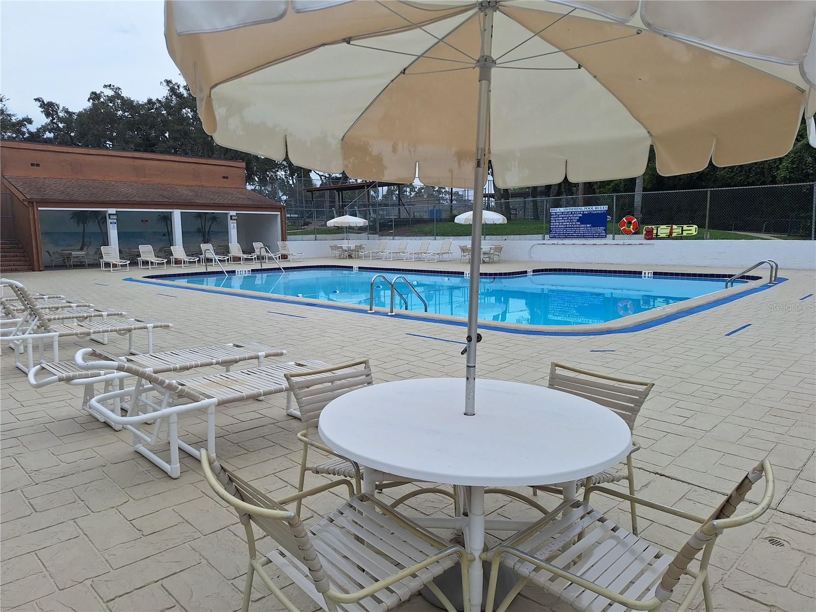 Lovely Pool and Chaise Lounges.