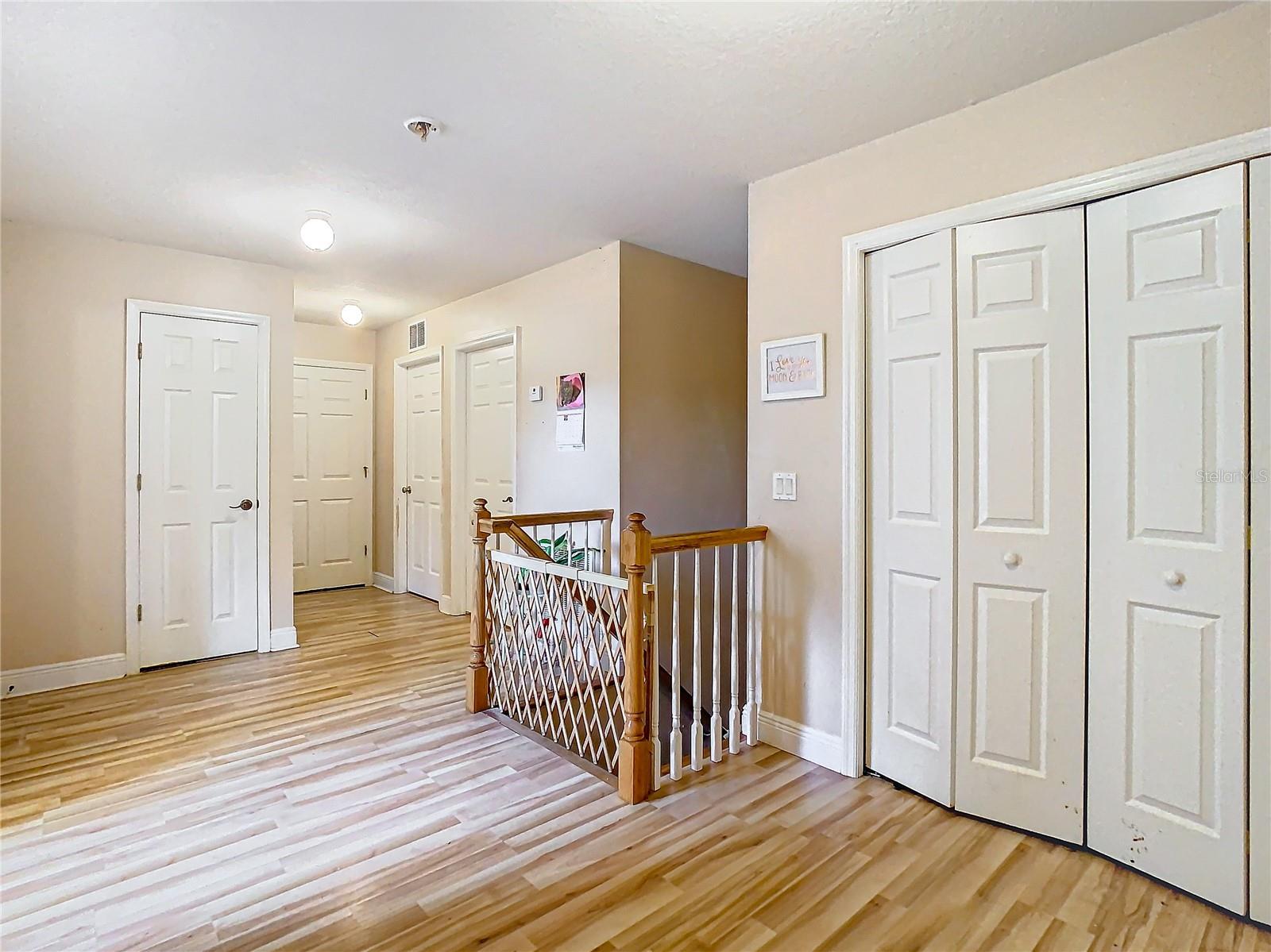 Second Floor Hallway Extra Closet Space