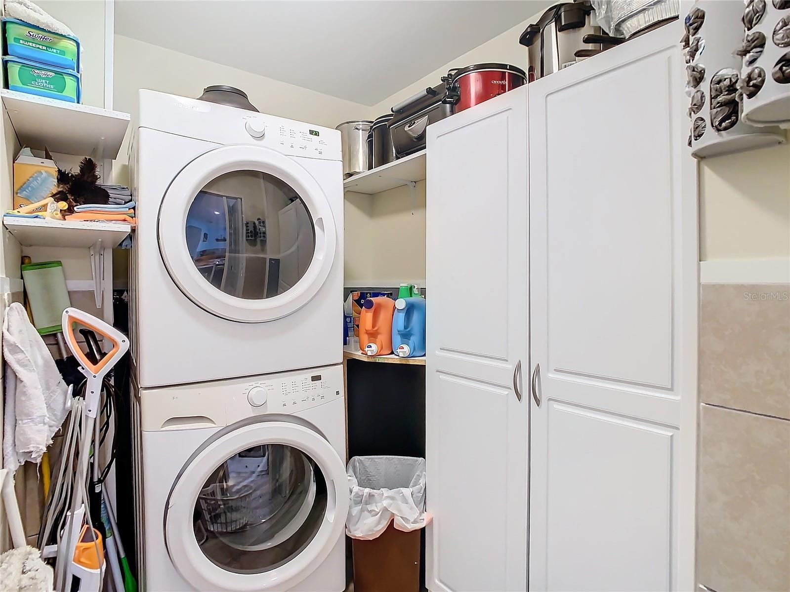 Inside laundry room off Kitchen area. Extra storage area