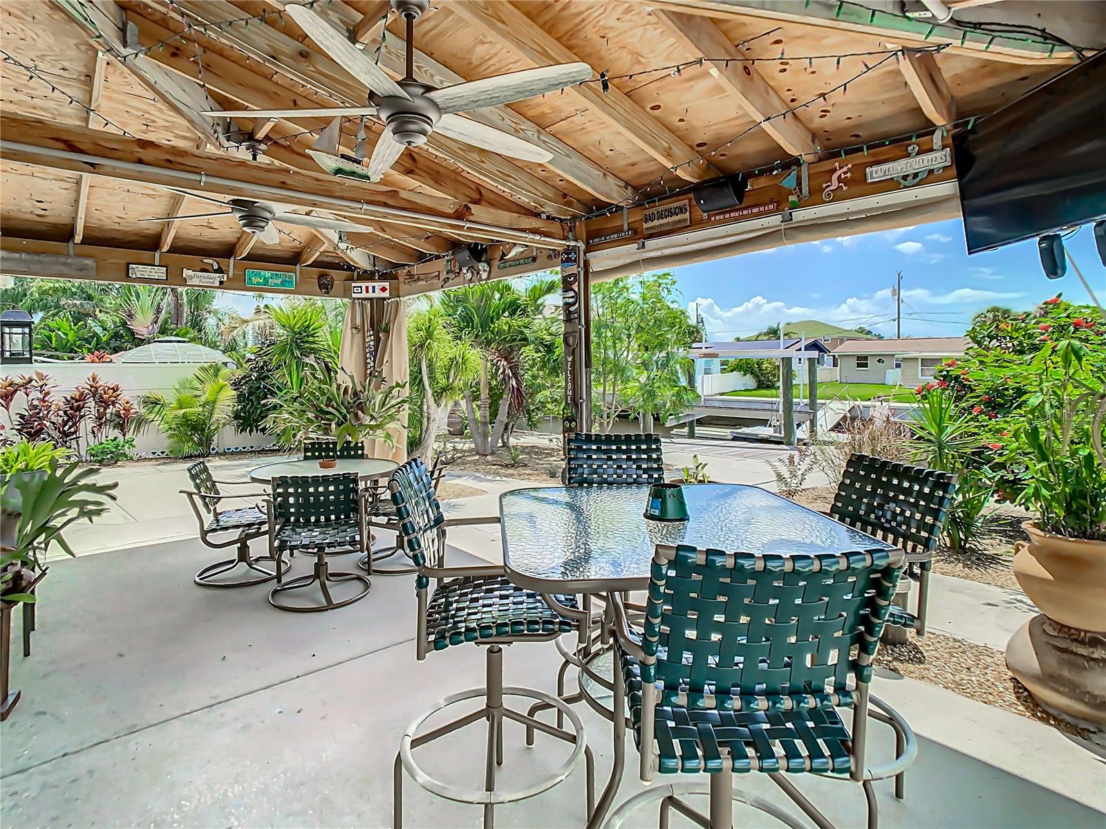 Patio view, very spacious and inviting.