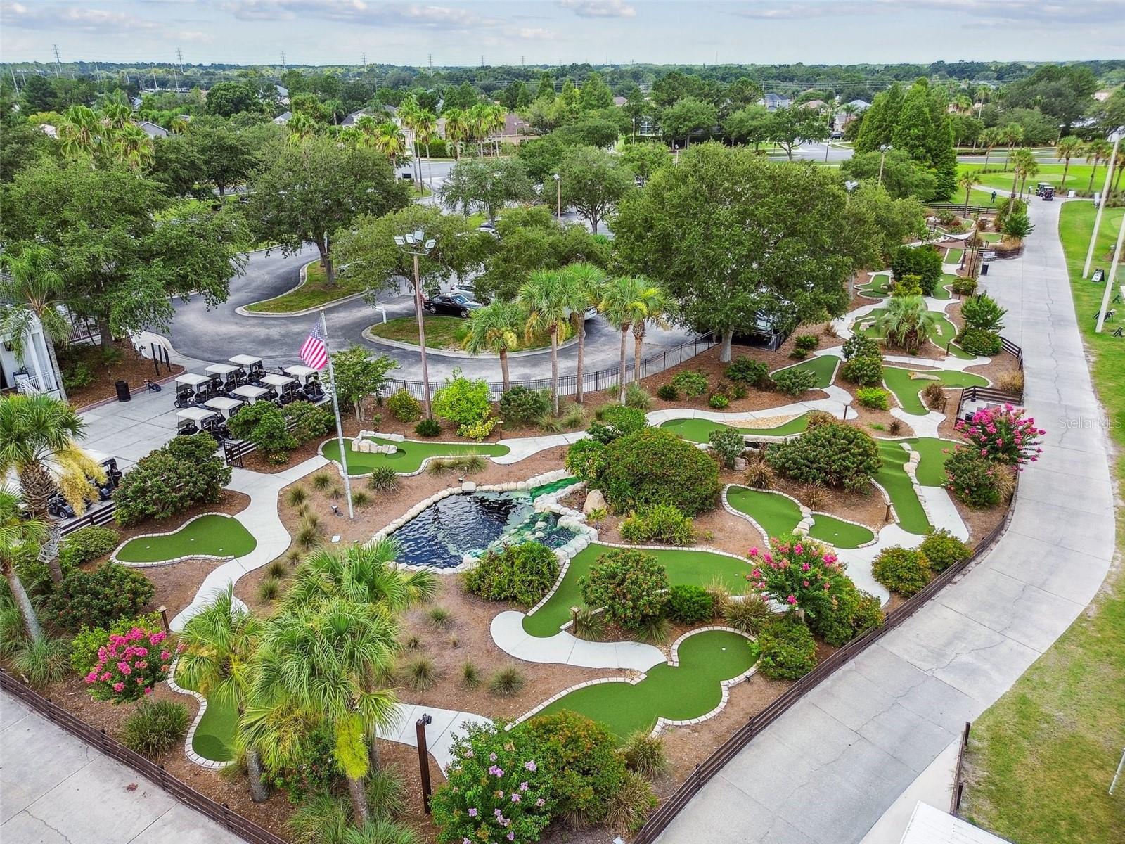 Aerial of on site Putt Putt