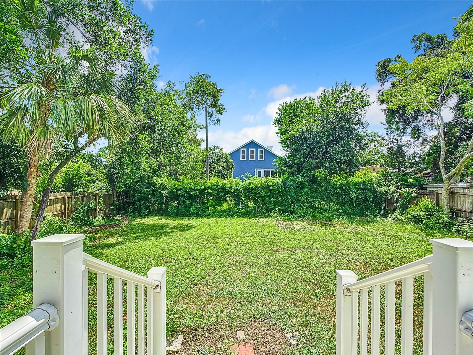 Large Fenced Backyard