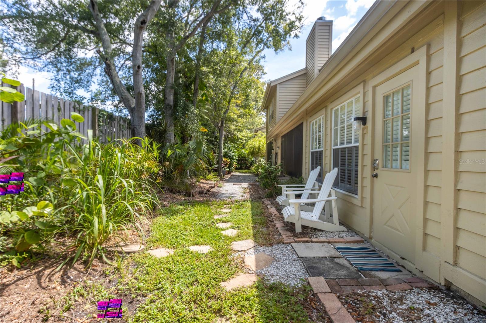 back yard space