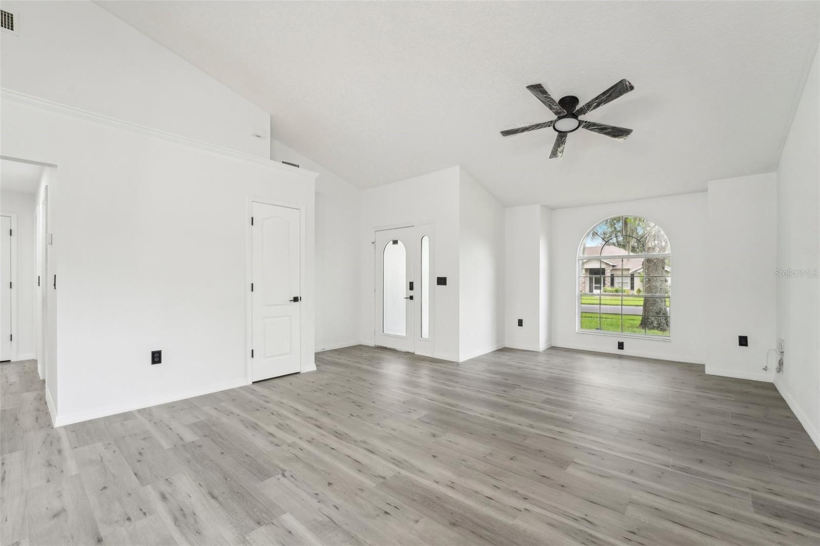 Front door foyer, coat closet, great room