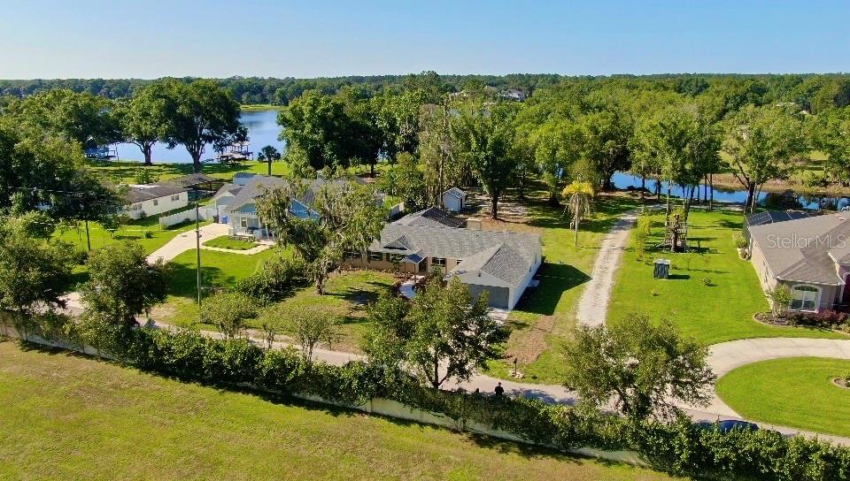 Aerial showing Home & Property