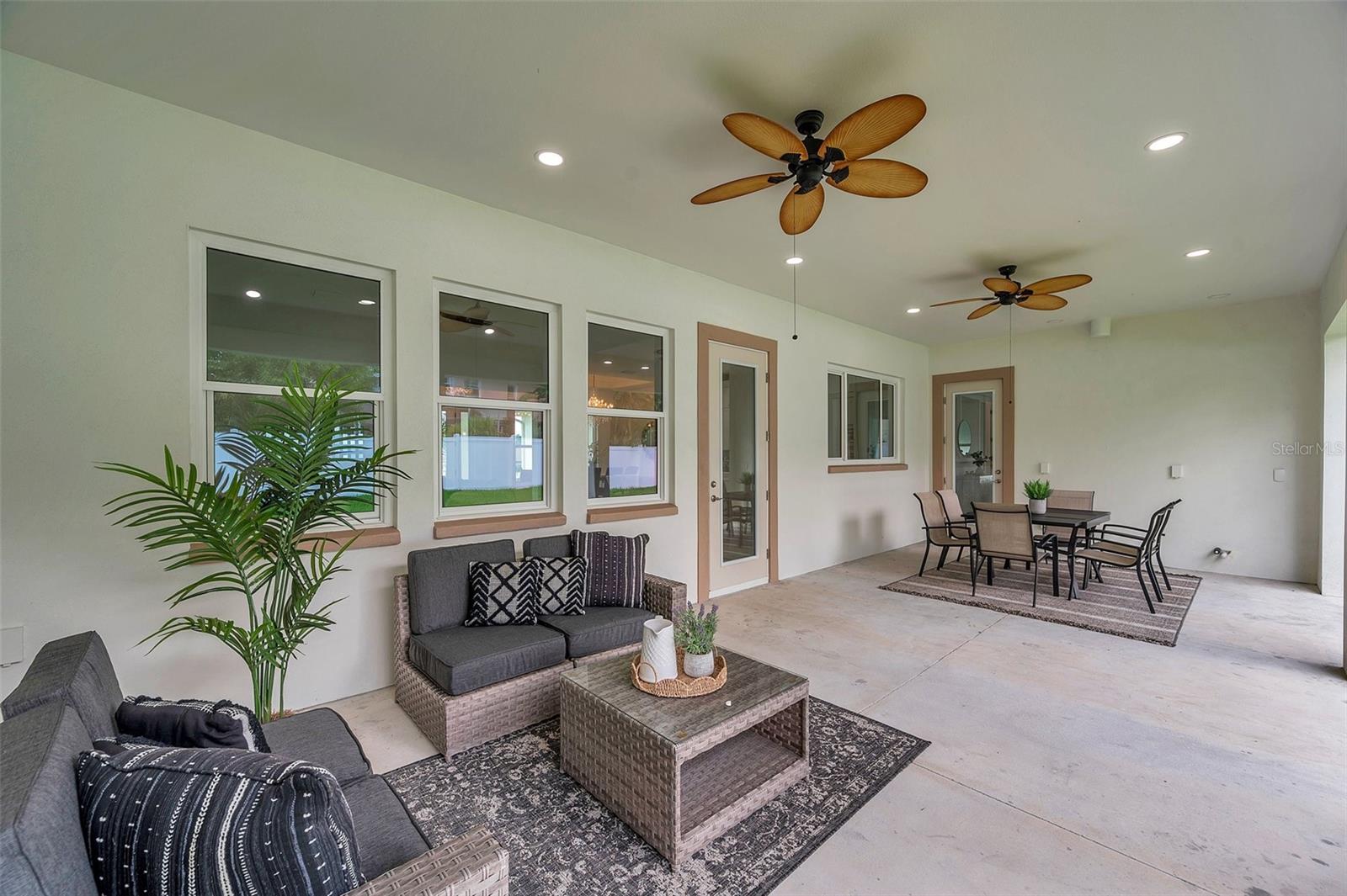 Large Lanai with ample space to entertain!