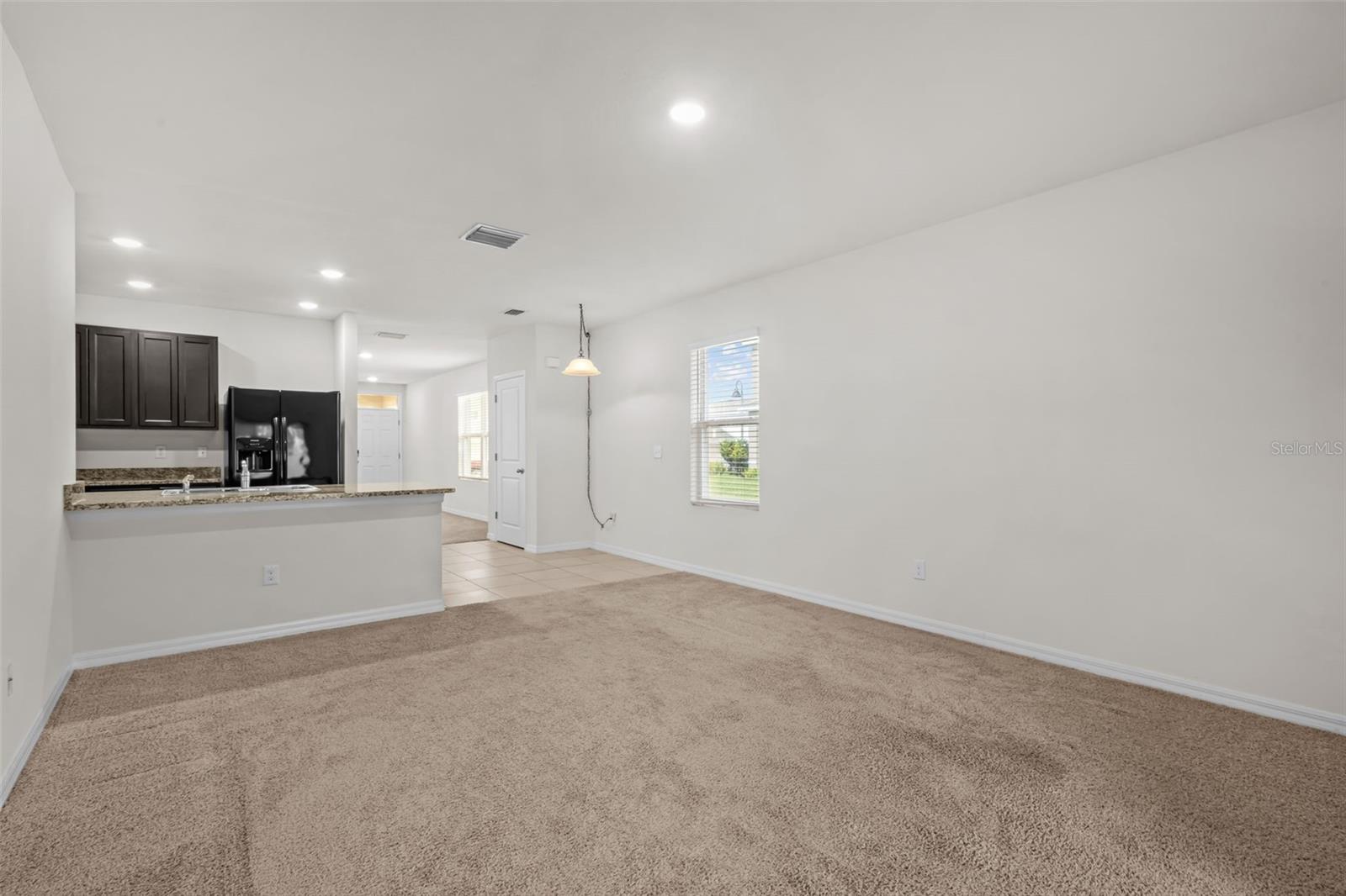 View of Kitchen/Living area