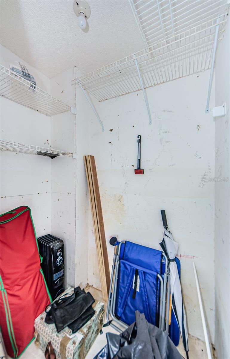 Hallway storage shed