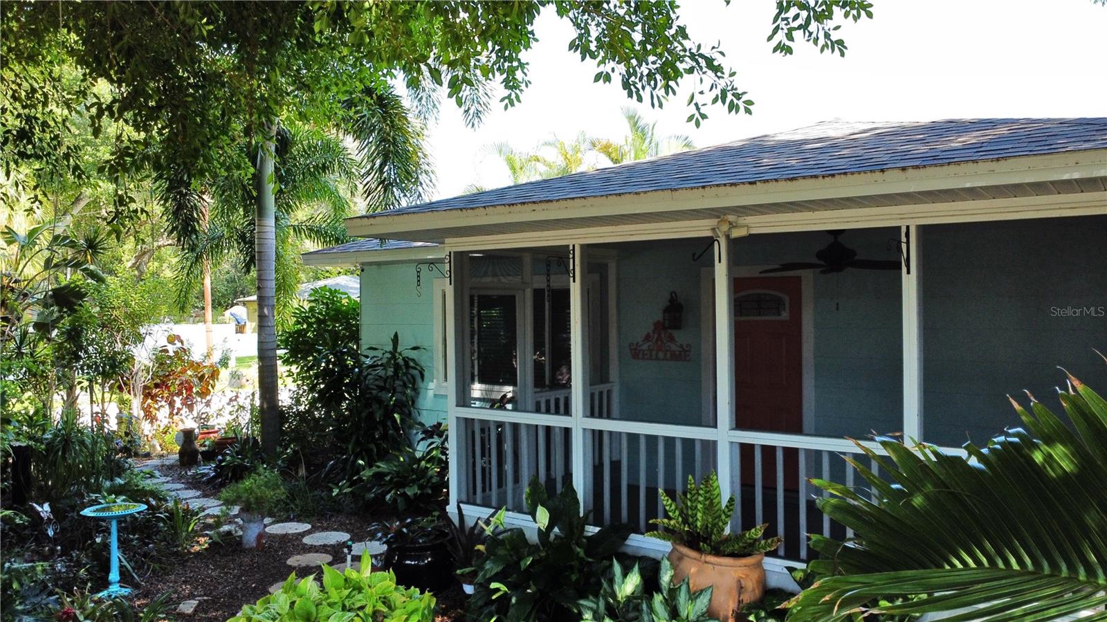 Screened front porch