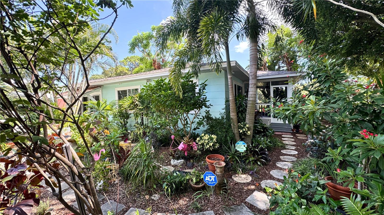 Garden Path to Porch and Mailbox