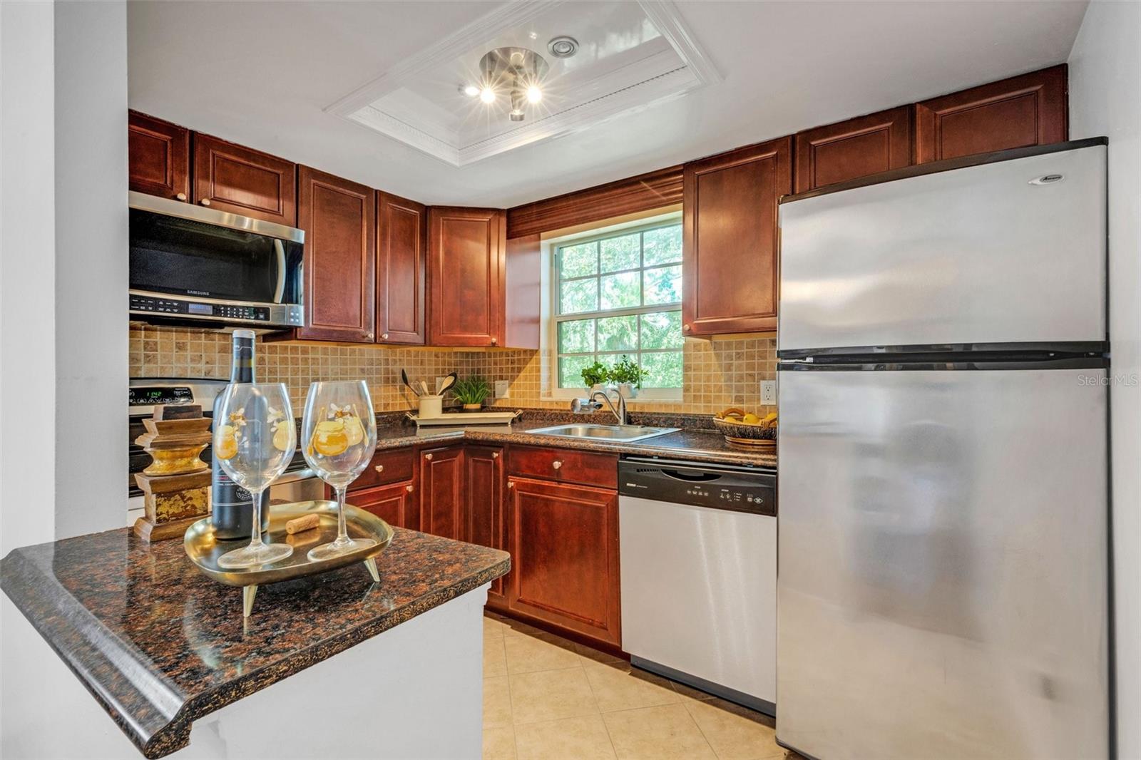 Kitchen next to dining area!