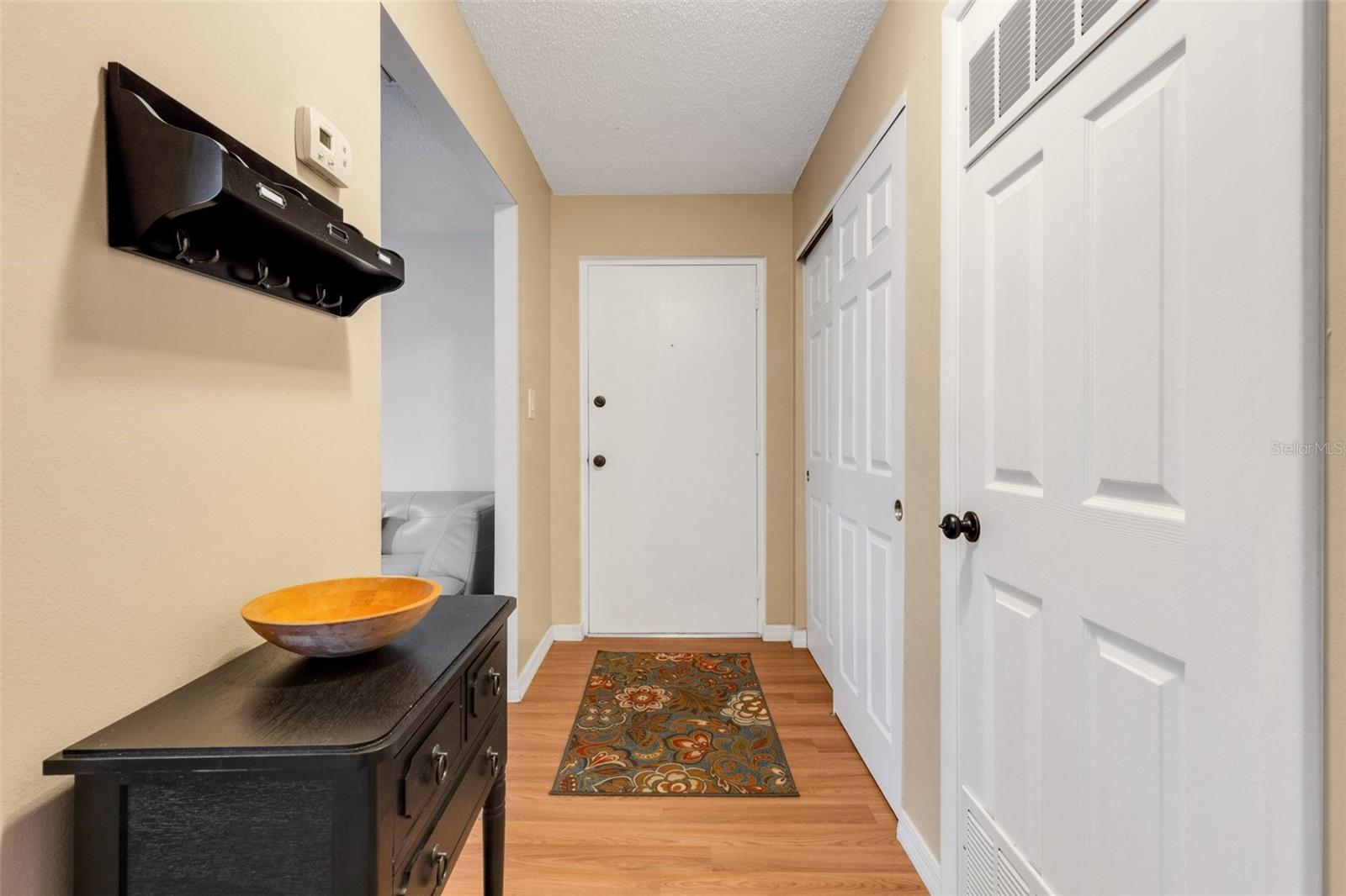 Front entry and hallway closets for storage! Lots of storage in this unit!