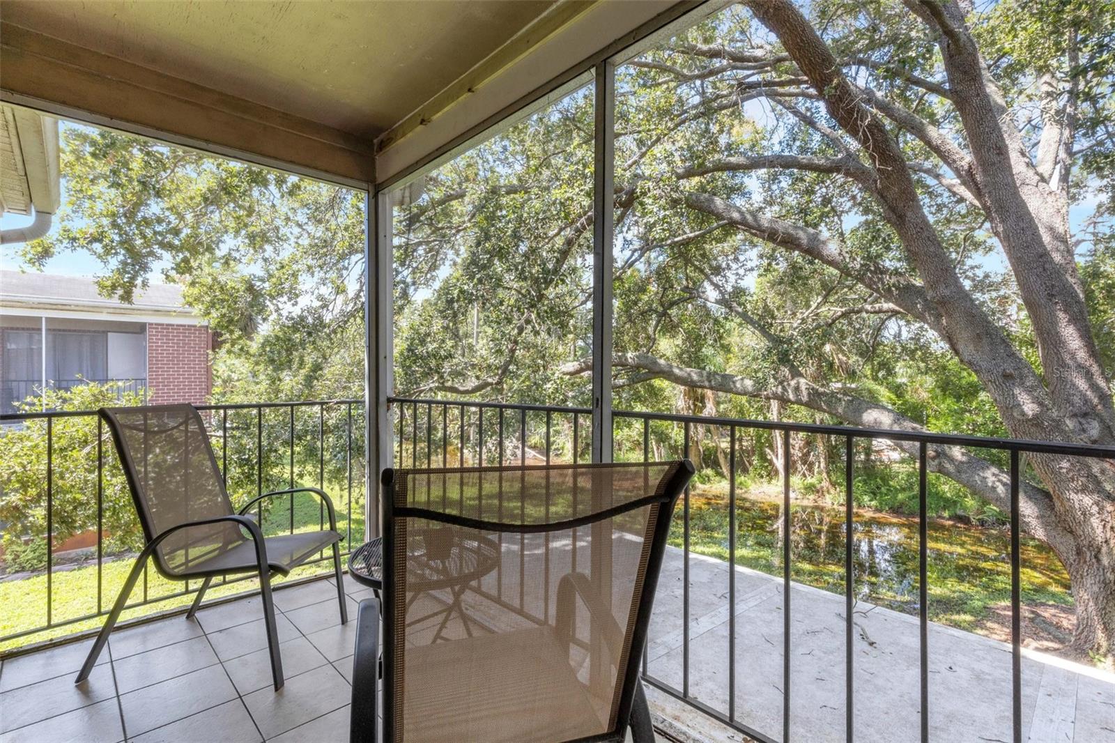 Balcony at end of main living area!