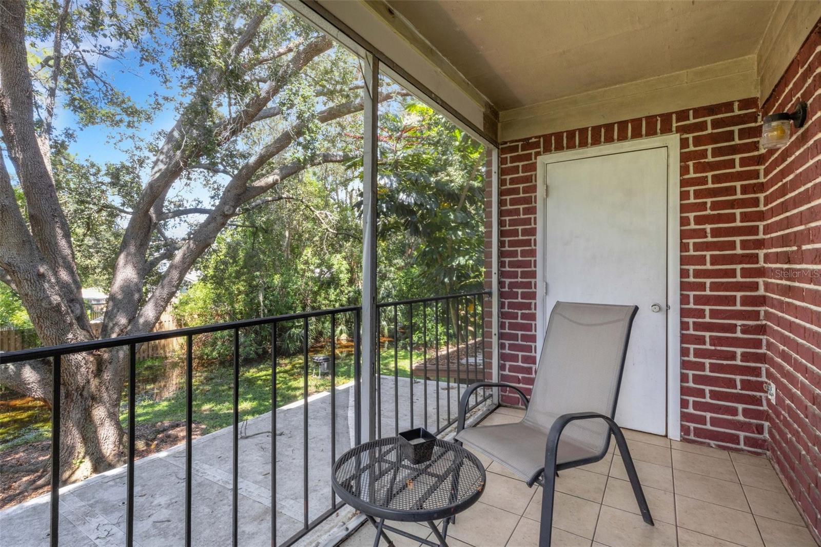 Storage on the porch area!